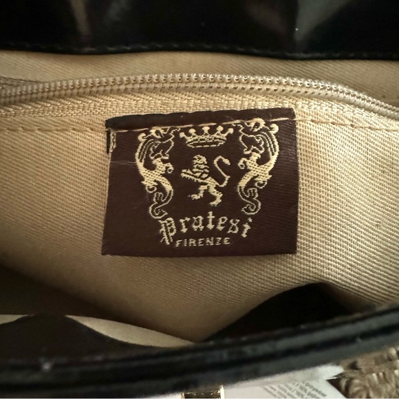 Pratesi Firenze Shoulder Bag Barchetta Black Patent